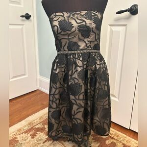 Honey Floral Strapless Dress